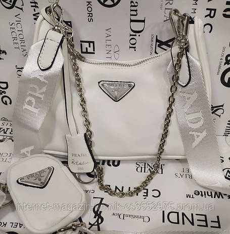 Жіноча сумка Prada на ланцюжку, 29*19 см, 931104, фото 2
