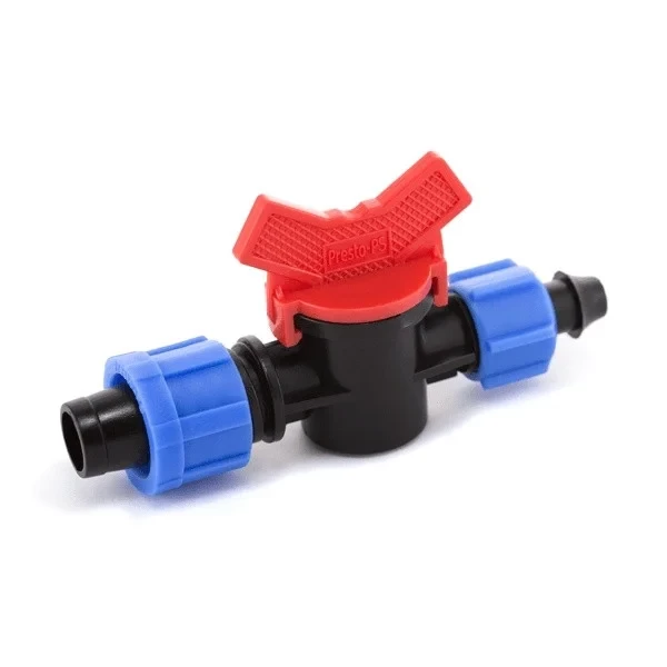 Кран стартовий із підтискачем Presto-PS для крапельної стрічки 16 мм OV-0217, фото 1