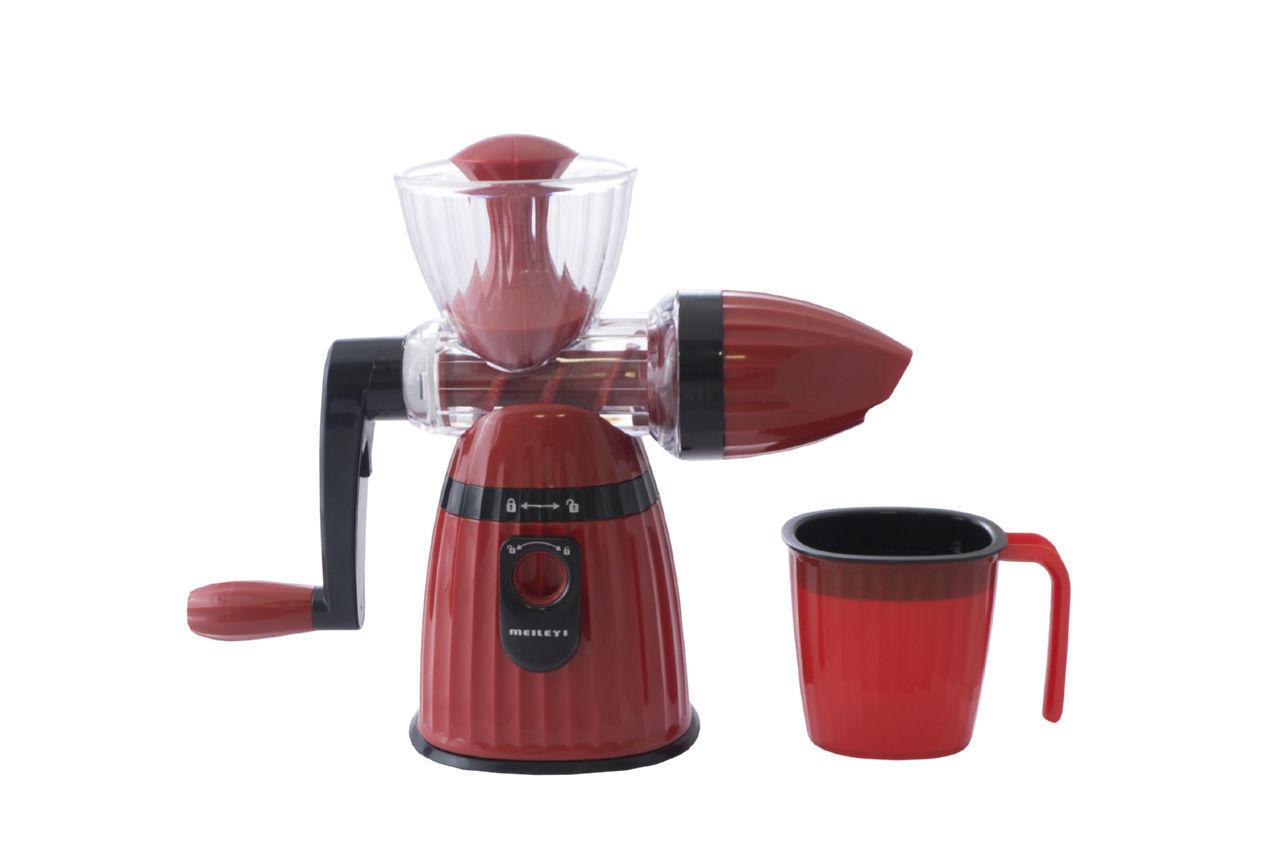 Соковитискач механічна ручна шнекова пластикова Meiley Manual Juicer