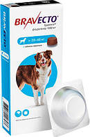 Bravecto Таблетки від бліх і кліщів для собак вагою від 20-40 кг- 1 уп