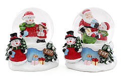 Водяна куля Сніговик з подарунками 8.8 см