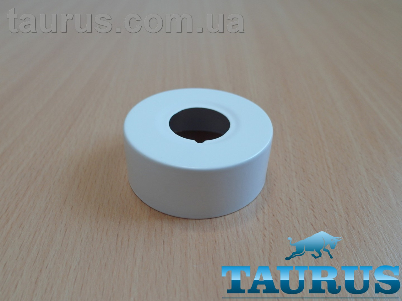 Білий високий плоский декор фланець ThermoPulse White D62/висота 25 мм, внутрішній розмір 3/4" (d26 мм)