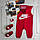 Летний детский красный ромпер Nike, фото 3