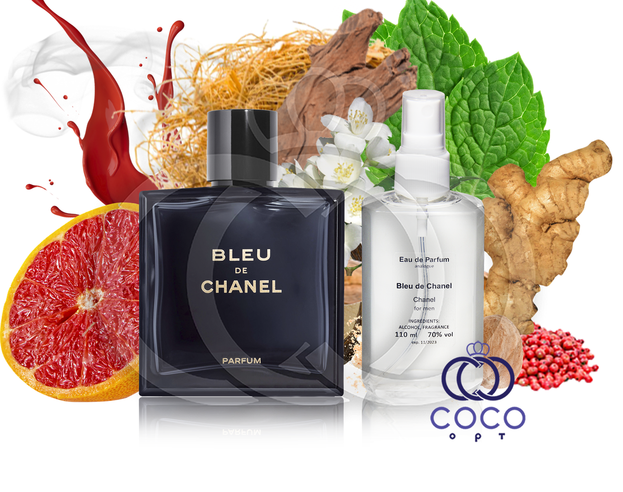 Мужская парфюмированная вода Chanel Bleu De Chanel 110 Ml ОАЭ в пластиковой бутылке