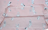 Піжама літня світло-рожева для дівчаток, майка і шорти, малюнок зайчиків, зріст 158 см Фламінго, фото 4