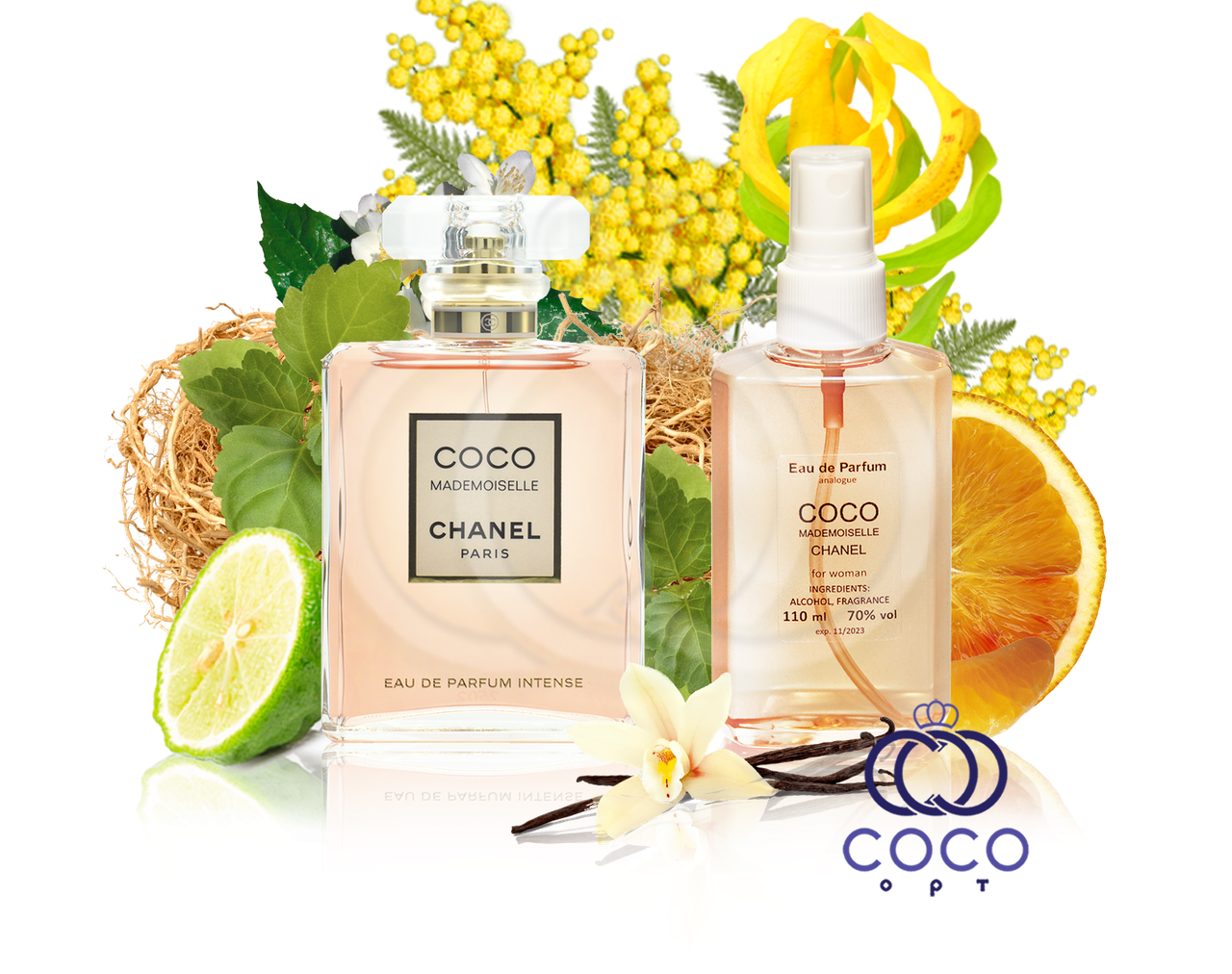 Жіноча парфумована вода Chanel Coco Mademoiselle 110 Ml OAE у пластиковій пляшці, фото 1