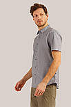 Чоловіча сорочка з коротким рукавом Finn Flare S19-21014-205 сера S, фото 4