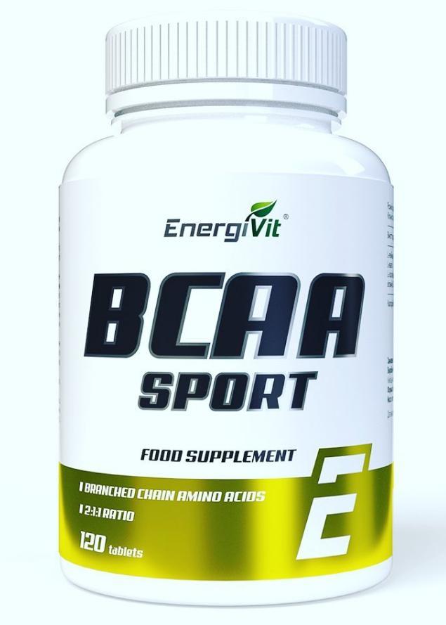 Амінокислоти EnergiVit BCAA 2: 1: 1 SPORT 120 таблеток