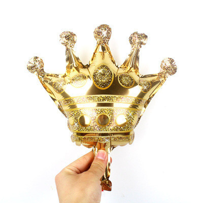 Фольгований міні-куля "золота Корона" 29х30 см (Китай)