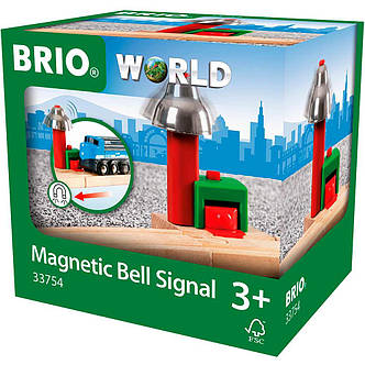 Сигнальний дзвіночок для залізниці Brio на магнітах 33754, фото 1