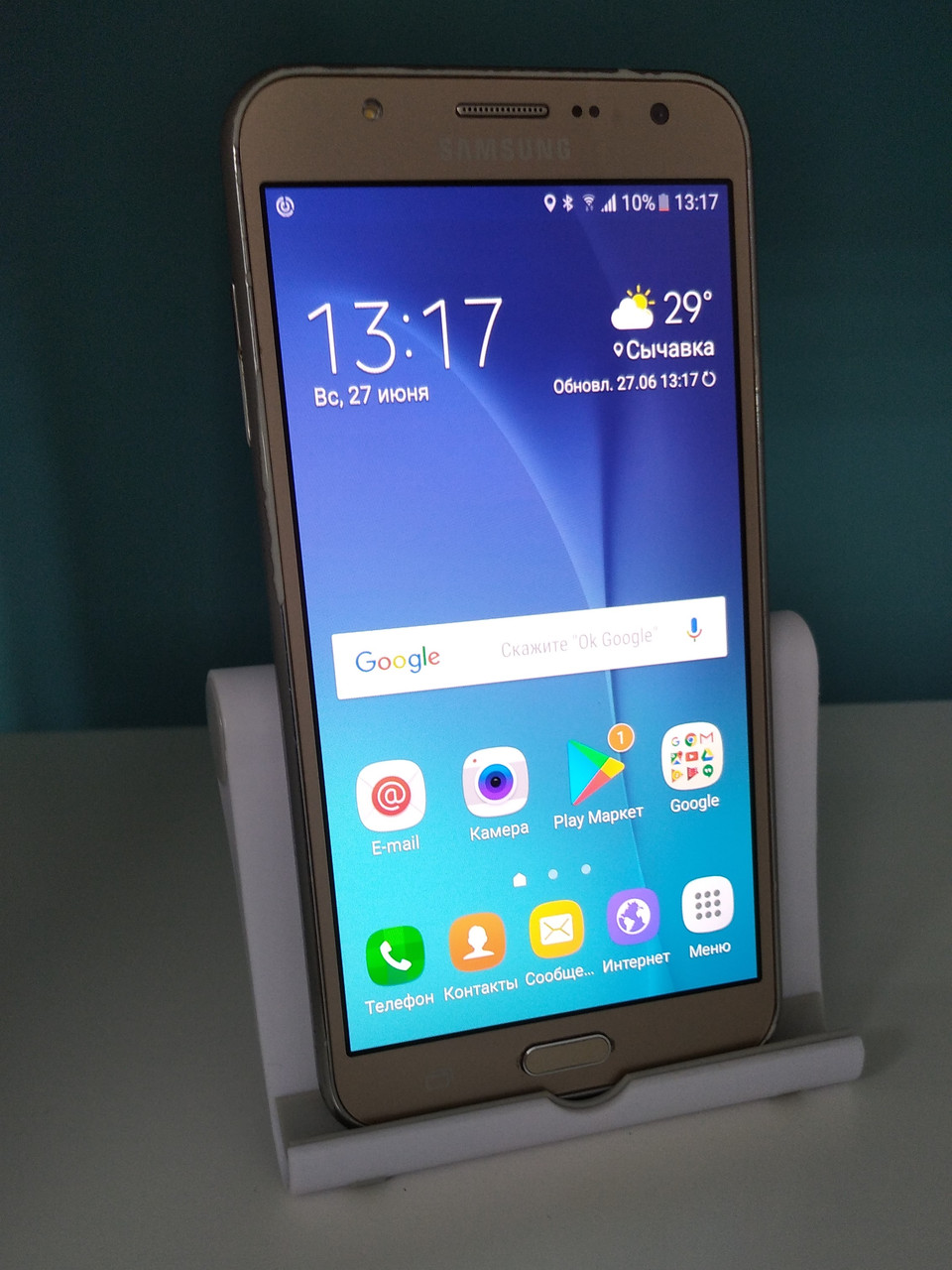 Смартфон БУ Samsung( SM- J700H) Galaxy J7/16GB біло-золотий