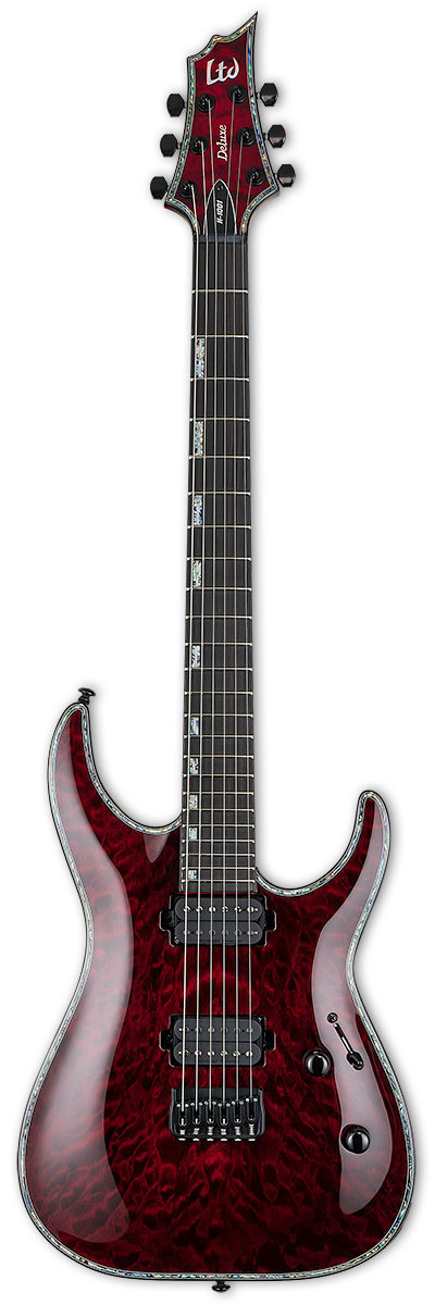 Електрогітара LTD H-1001QM (See Thru Black Cherry), фото 1