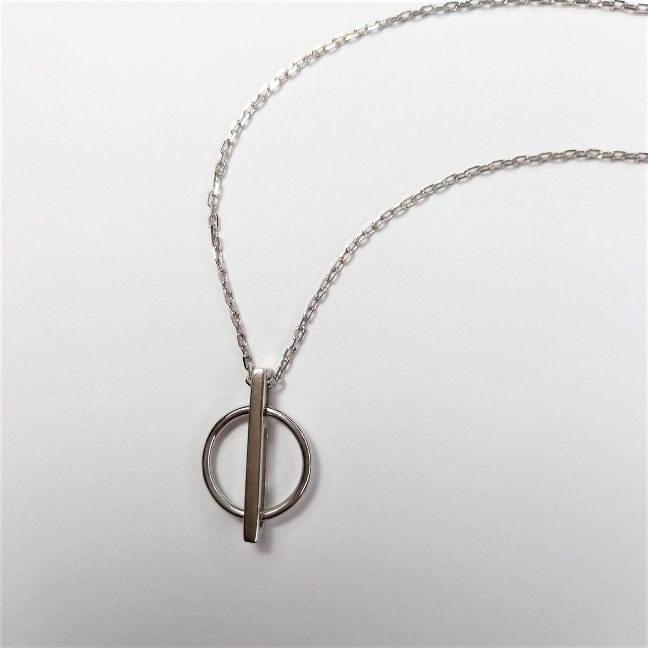 Срібне кольє Геометрія