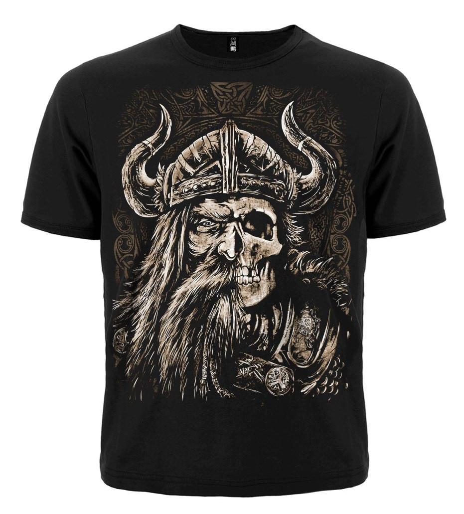 ФУТБОЛКА VIKING (НАПОЛОВИНУ ОСОБА, НАПОЛОВИНУ ЧЕРЕП)