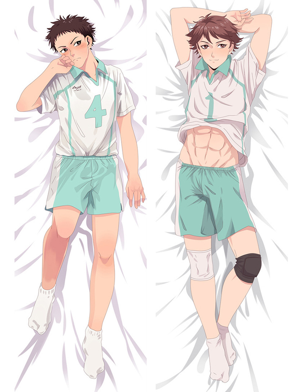 Дакімакура 150х50 см Волейбол Тору Ойкава Хаджиме Иваизуми Haikyuu Hajime Iwaizumi Oikawa Tooru
