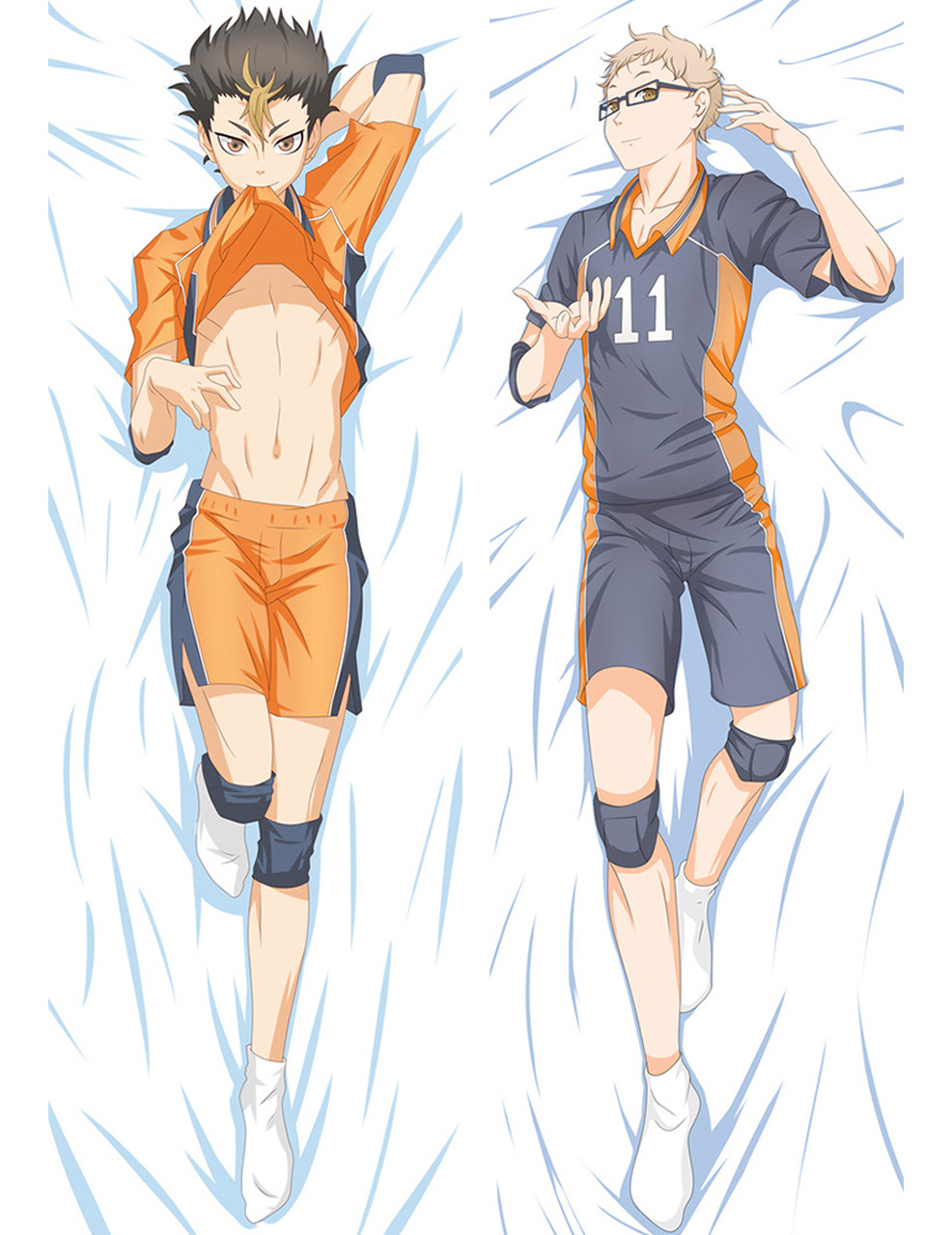 Дакімакура 150 х 50 см Волейбол !! Юу Нишиноя Haikyuu !! Yuu Nishinoya Подушка обнімашка аніме принт