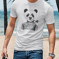 Мужская футболка с принтом Панда