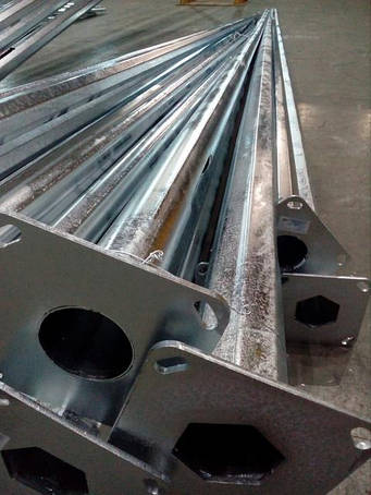 Опора вуличного освітлення оцинкована багатогранна ОВОГ/ VALSK 103/220