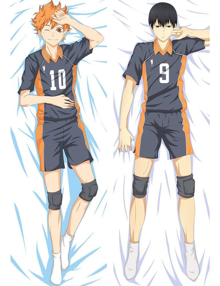 Дакімакура 150х50 см Подушка Волейбол Шоє Хіната Тобио Кагеяма Haikyuu Shouyou Hinata Tobio Kageyama
