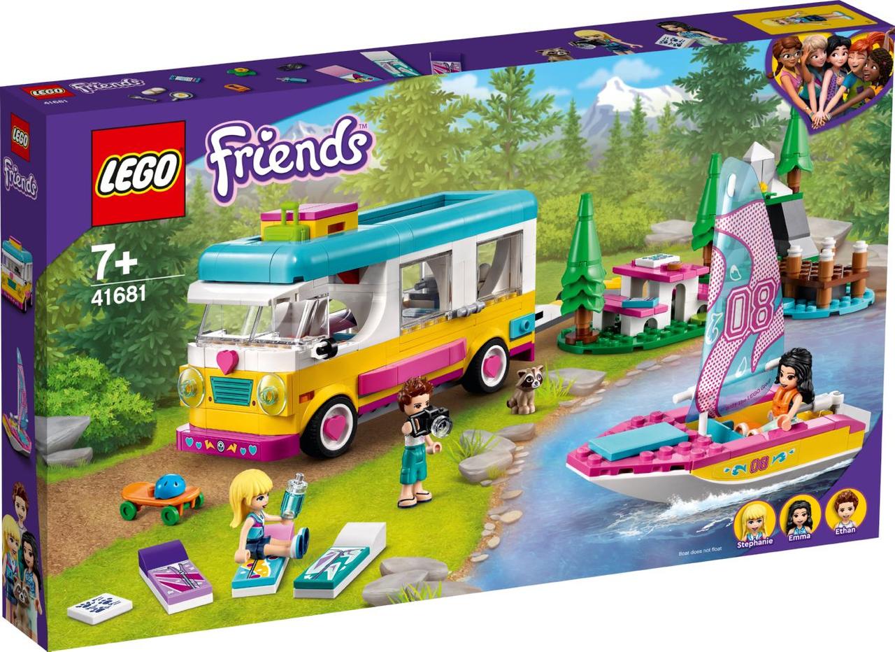 Лего Френдс Лісовий будинок на колесах і вітрильна човен Lego Friends 41681