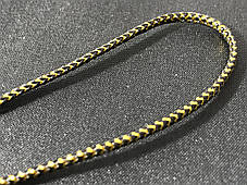 Шнур колір чорний із золотом 2.5 мм, фото 3