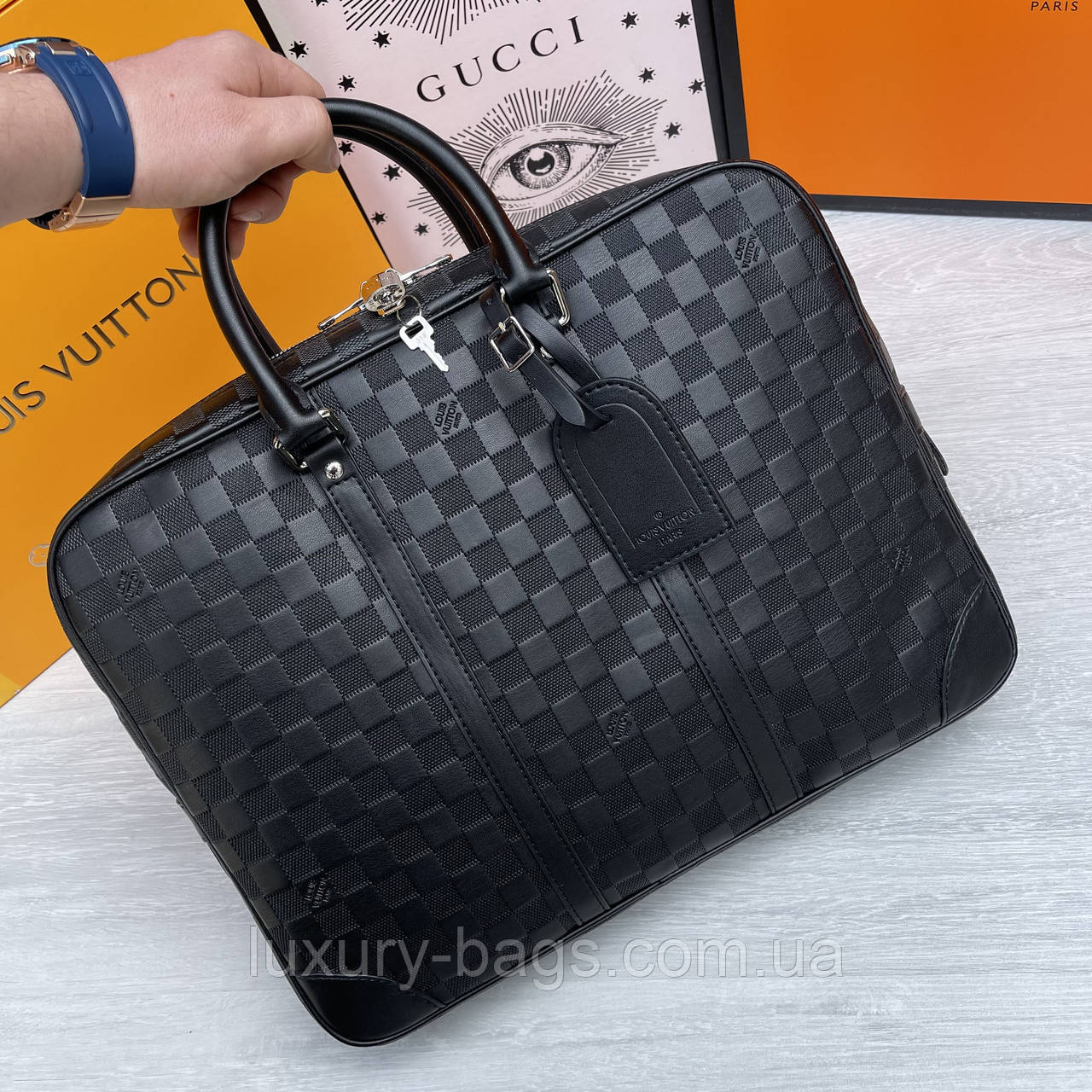 Чоловічий шкіряний портфель Louis Vuitton