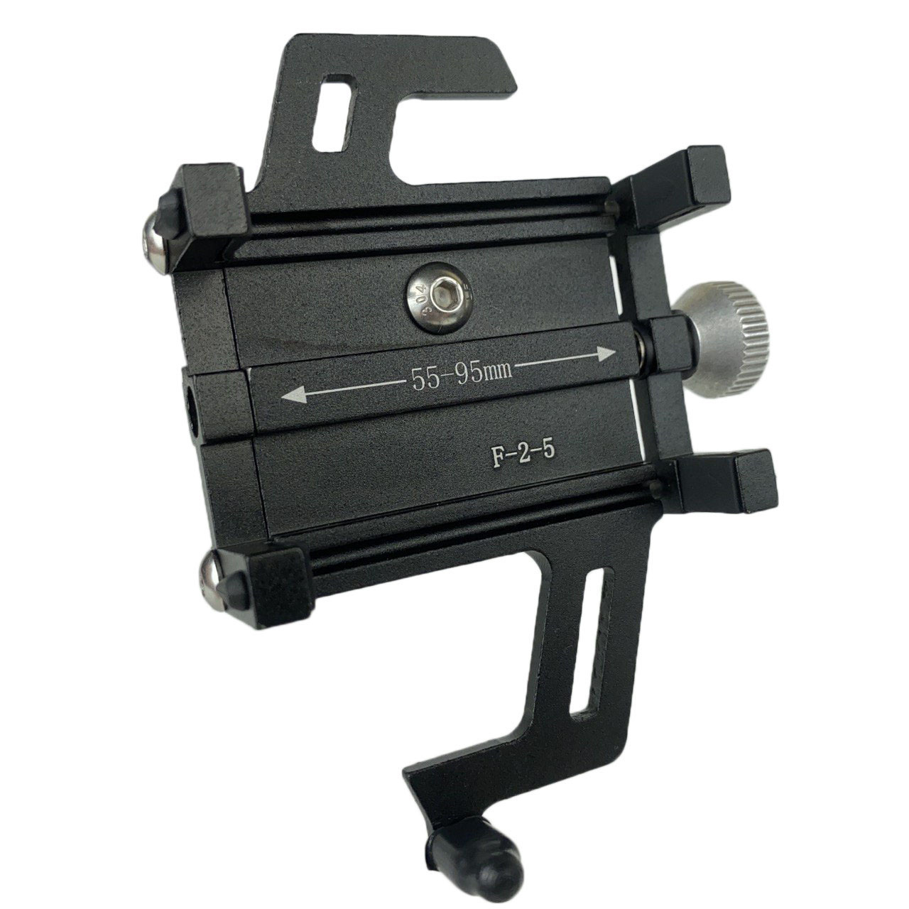 Тримач для телефону на велосипед алюмінієвий BG-699 на кермо чорний, фото 1