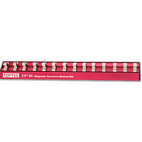 Планка для головок (магнітна) TOPTUL 3/8"*240*12 шт. PBKB2R2412