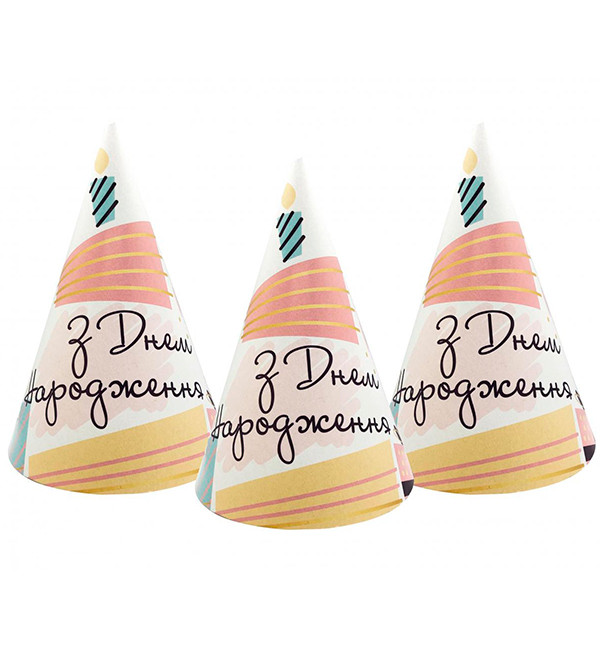 Ковпачки на день народження "Candle" (5шт.), висота - 20 см