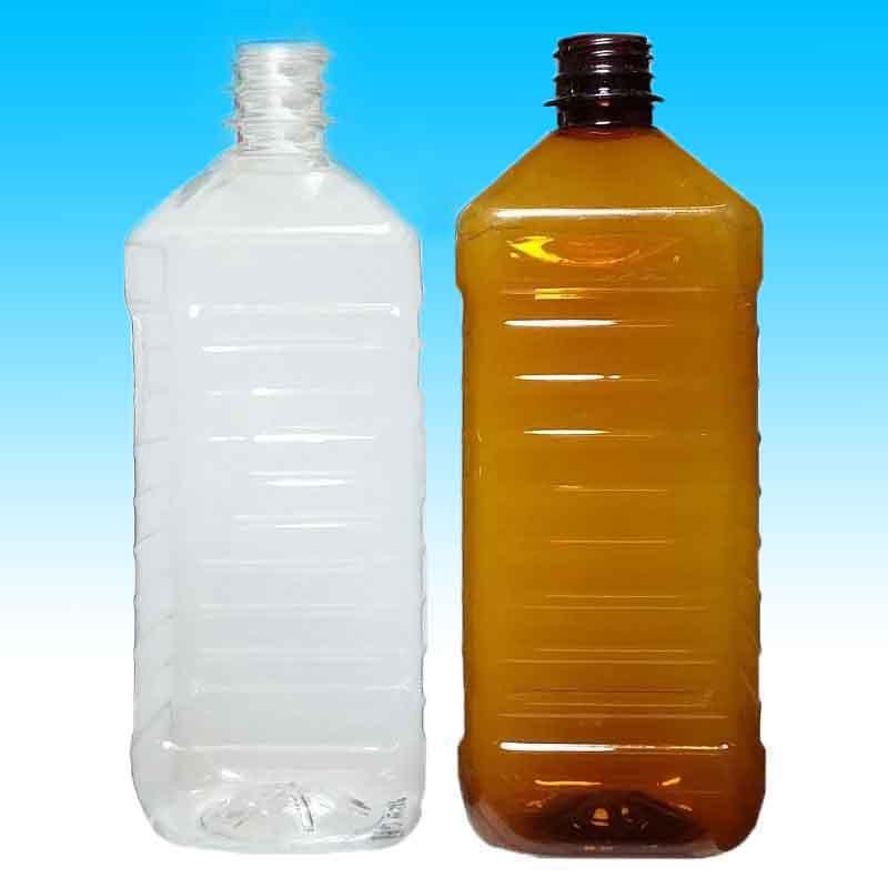 ПЕТ Пляшка квадратна 1 л. Ø 28 мм., фото 1