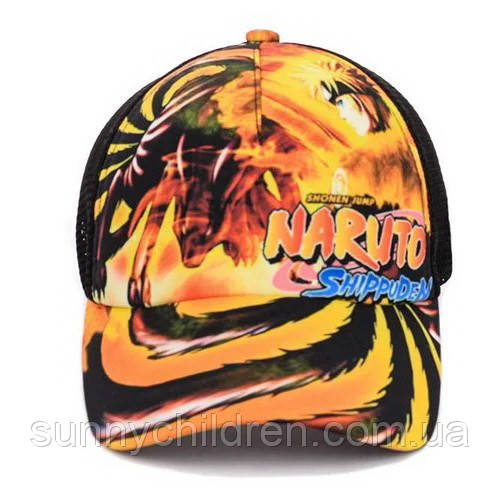 Кепка аніме Naruto жовта з чорним | Мерч Наруто