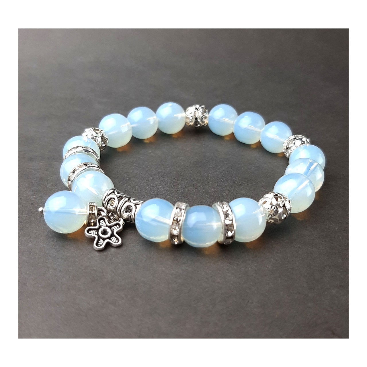 СЕЛЕНА, місячний камінь. Браслет з натурального каменю, фото 1