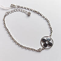 Срібний браслет Квітка