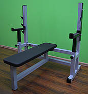 Лавка для жиму горизонтальна зі страховкою MALCHENKO професійна серія до 300 кг., фото 3