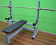 Лавка для жиму горизонтальна зі страховкою MALCHENKO професійна серія до 300 кг., фото 6