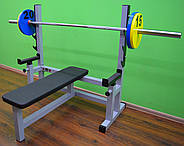 Лавка для жиму горизонтальна зі страховкою MALCHENKO професійна серія до 300 кг., фото 4