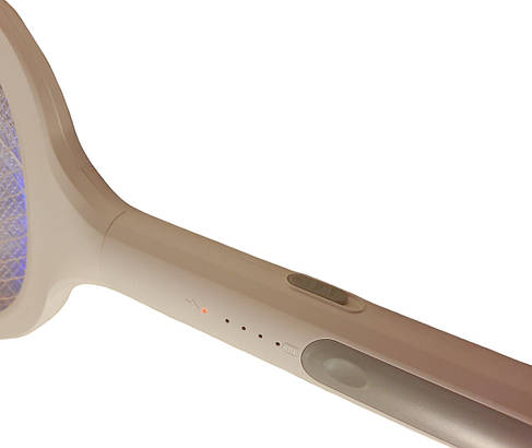 Ракетка-мухобойка електрична від комах Mosqueto rocket 5285, біла, фото 3