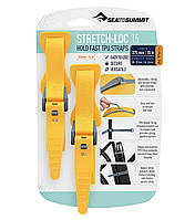 Набор стяжек Sea To Summit Stretch-Loc TPU Straps, 20mm x 375mm, 2 Pack, Yellow (STS ASLSTRP20X375YW)