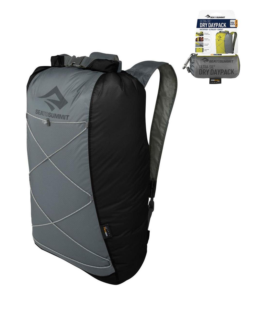 Складаний рюкзак герметичний Sea To Summit Ultra-Sil Dry DayPack, 22 л, Black (STS AUDDPBK)