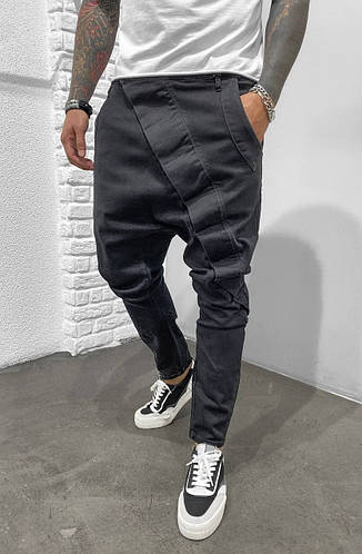 Мужские джинсы черного цвета (черные), зауженные джинсовые штаны галифе ...