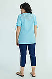 Блузка Джесіка блакитний 50 (100780) 52 50, фото 2