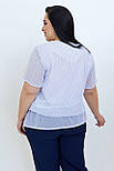 Туніка Купава синій/дрібний горох 52 (100742) 54, фото 2