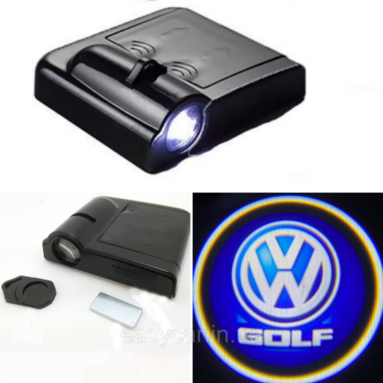 Логотип підсвічування дверей Фольцваген Lazer door logo light Volkswagen GOLF, фото 1