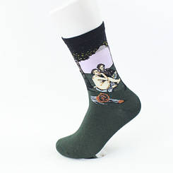 Шкарпетки MavkaSox з яскравим принтом (5038)