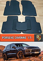 ЕВА коврики Порш Кайен 2017-н.в. EVA резиновые ковры на Porsche Cayenne