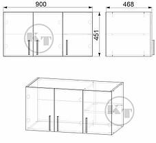 Антресоль №2 450х900х464мм Компаніт, фото 2