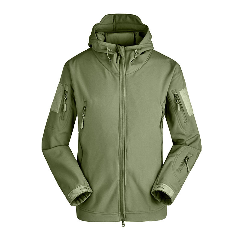 Тактична куртка Lesko A001 Green 3XL Soft Shell військова чоловіча 14 шт.