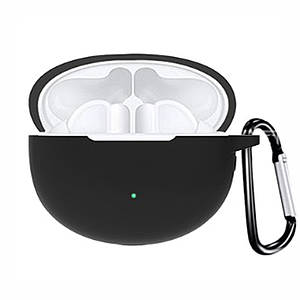 Чохол-накладка DK Silicone Candy Friendly з карабіном для Huawei FreeBuds 4i (black)