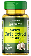 Часникова олія Puritan's Pride Odorless Garlic 1000мг 100 капс США