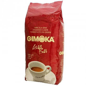 Кава в зернах Gimoka Rosso Gran Bar, арабіка робуста, 1 кг